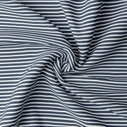 Striped Jersey AIGUEMARINE Navy Blue / White